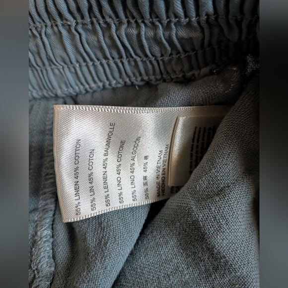 Free People Sea Spray Feelin' Good Linen Blend Utility Pant Women's S - Picture 5 of 9